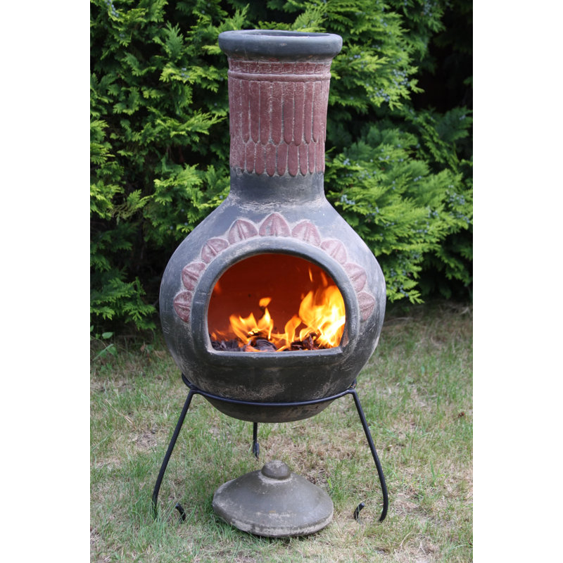 World Menagerie Alfheim Clay Wood Burning Chiminea & Reviews Wayfair.ca